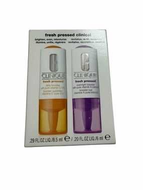 NIB Clinique Fresh Pressed Clinical Vitamin C 10% + Retinol Booster Duo Set